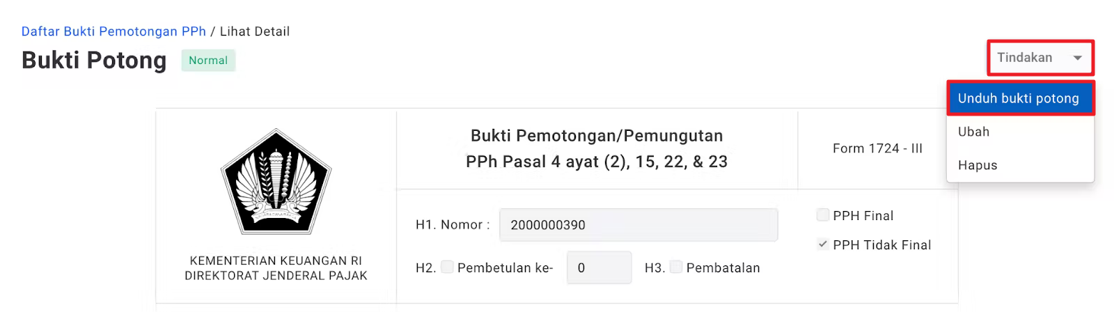 Bagaimana Cara Mengunduh Bukti Potong Pph Unifikasi Mekari Klikpajak